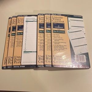 7 New undated daily planner and weekly calendar pages journal journaling